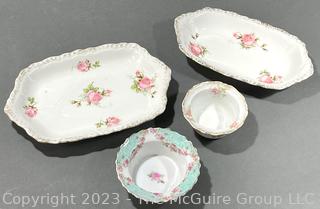 Four (4) Porcelain Limoges Serving Pieces