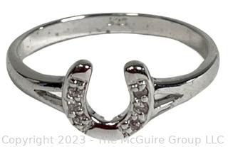 Sterling Silver Horse Shoe Ring. 2g