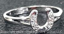 Sterling Silver Horse Shoe Ring. 2g