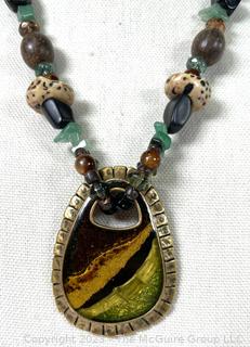 Bead Pendant Necklace 