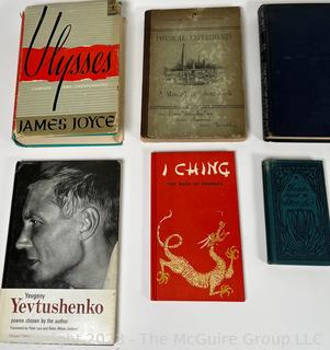 Seven (7) Vintage Books Including James Joyce and The Westinghouse Air Brake Instruction Book.