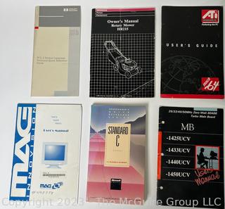 Group of Vintage Computer Programming Books. 