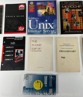 Group of Vintage Computer Programming Books. 