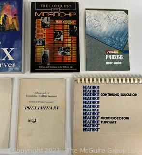 Group of Vintage Computer Programming Books. 