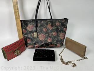 Four (4) Handbags and Tote Including Ralph Lauren.