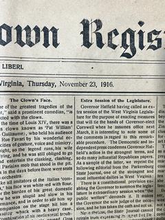 "The Shepardstown Register" WV Newspaper circa 1900 - 1940's 