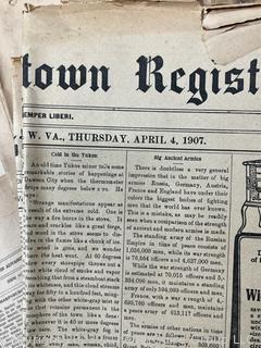 "The Shepardstown Register" WV Newspaper circa 1900 - 1940's 