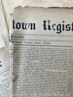 "The Shepardstown Register" WV Newspaper circa 1900 - 1940's 