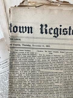 "The Shepardstown Register" WV Newspaper circa 1900 - 1940's 