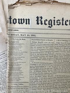 "The Shepardstown Register" WV Newspaper circa 1900 - 1940's 