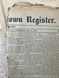 "The Shepardstown Register" WV Newspaper circa 1900 - 1940's 