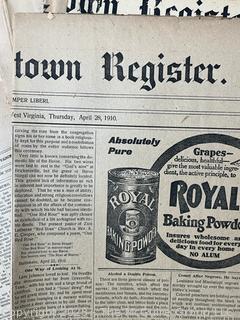 "The Shepardstown Register" WV Newspaper circa 1900 - 1940's 