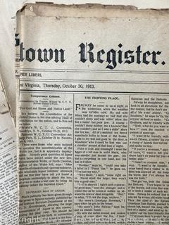 "The Shepardstown Register" WV Newspaper circa 1900 - 1940's 