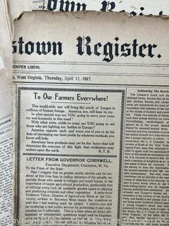 "The Shepardstown Register" WV Newspaper circa 1900 - 1940's 