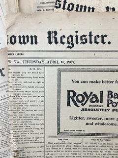 "The Shepardstown Register" WV Newspaper circa 1900 - 1940's 