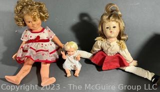 Three (3) Vintage Dolls Including 1972 Ideal Shirley Temple Doll   