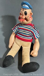 Vintage 1958 Popeye The Sailor Man Doll #411 Manufactured By King Features. 