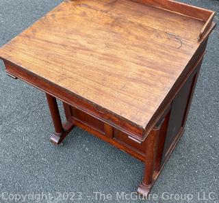 Antique Mahogany Bachelors Desk c. 1880's. Measures 26 x 16 x 34"