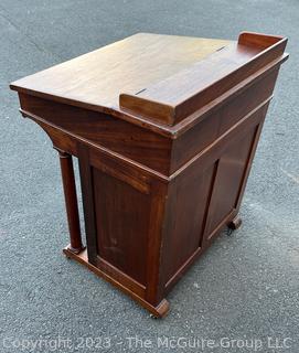 Antique Mahogany Bachelors Desk c. 1880's. Measures 26 x 16 x 34"