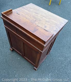 Antique Mahogany Bachelors Desk c. 1880's. Measures 26 x 16 x 34"