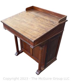 Antique Mahogany Bachelors Desk c. 1880's. Measures 26 x 16 x 34"