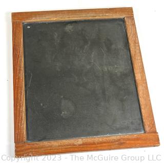 School Slate Chalkboard in Maple Frame.  14" x 16"