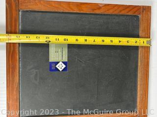 School Slate Chalkboard in Maple Frame.  14" x 16"