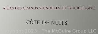 Burgundy "Cote de Nuits" French Wine Country Map Measures 23 x 60" 