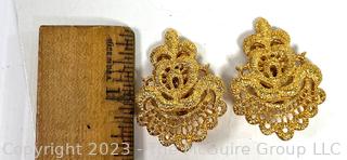 Vintage Carol Dauplaise Clip on Earrings. 