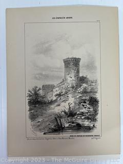 Two (2) Unframed Black & White Engravings
