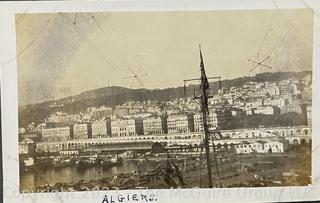 (9) Photo Post Cards circa 1920: Algiers