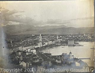 5 Section Panoramic Photo of Croatian Coast circa 1920