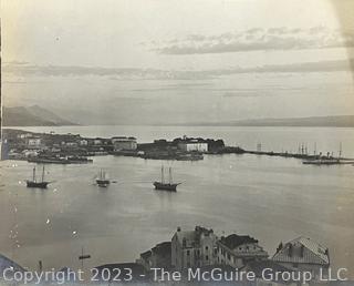 5 Section Panoramic Photo of Croatian Coast circa 1920