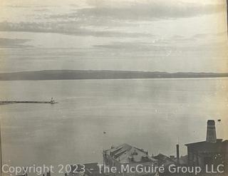 5 Section Panoramic Photo of Croatian Coast circa 1920