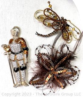 Three (3) Costume Jewelry Brooches.