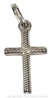 Child's Sterling Silver Cross Pendant. 