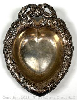 Group of Sterling Forks and Reed and Barton Heart Shaped Dish.  91 grams