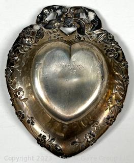 Group of Sterling Forks and Reed and Barton Heart Shaped Dish.  91 grams