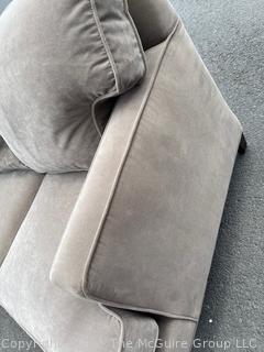 Room & Board Three Cushion  Sofa or Couch in Pebble Grey. 32" x 30" x 83"