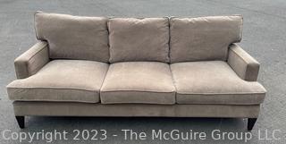 Room & Board Three Cushion  Sofa or Couch in Pebble Grey. 32" x 30" x 83"