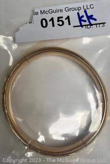 14k Gold Bangle Bracelet. 29 grams total weight