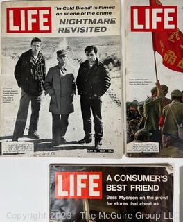 Five (5) Vintage Life Magazines