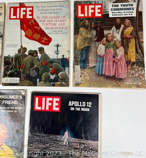 Five (5) Vintage Life Magazines