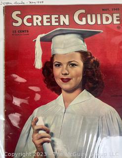 Five (5) Vintage Screen Guide Magazines