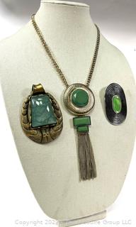 Three (3) Costume Jewelry Pendants