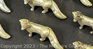 Group of Fox Shaped Place Card Holders 