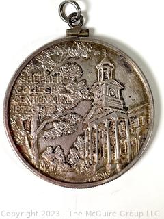 Shepherd College, Shepherdstown West Virginia Centennial Bronze Medal 1972