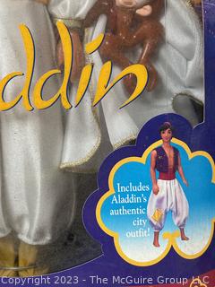 Two (2) Walt Disney Toy Dolls or Action Figure New in the Box - Aladdin 