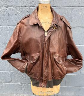 Vintage Schott Leather Company Bomber Motorcycle Jacket. 