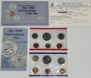 Five (5) 1988 United States Mint Uncirculated Set 